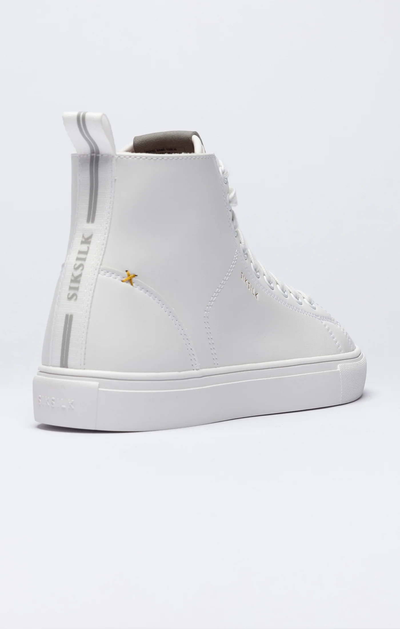 White Classic High-Top Trainer - Image 2
