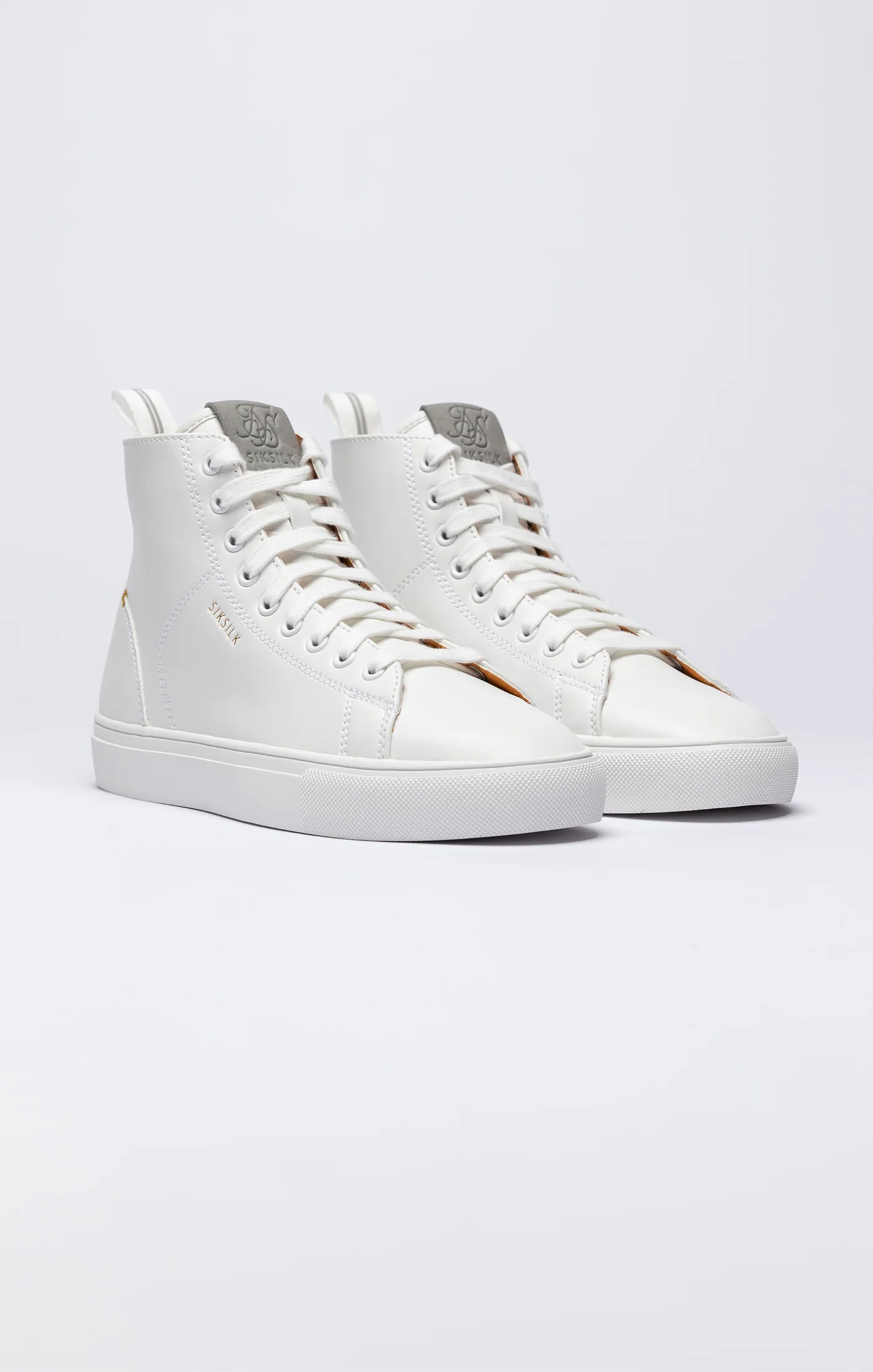 White Classic High-Top Trainer - Image 4
