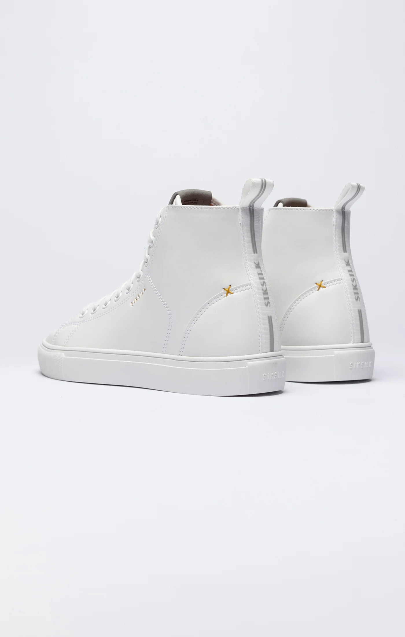 White Classic High-Top Trainer - Image 5