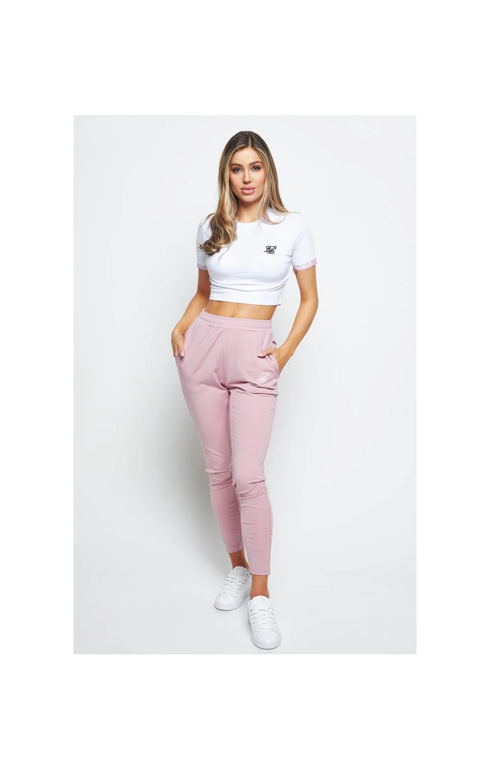 SikSilk Zephyr Crop Tee - White - Image 5