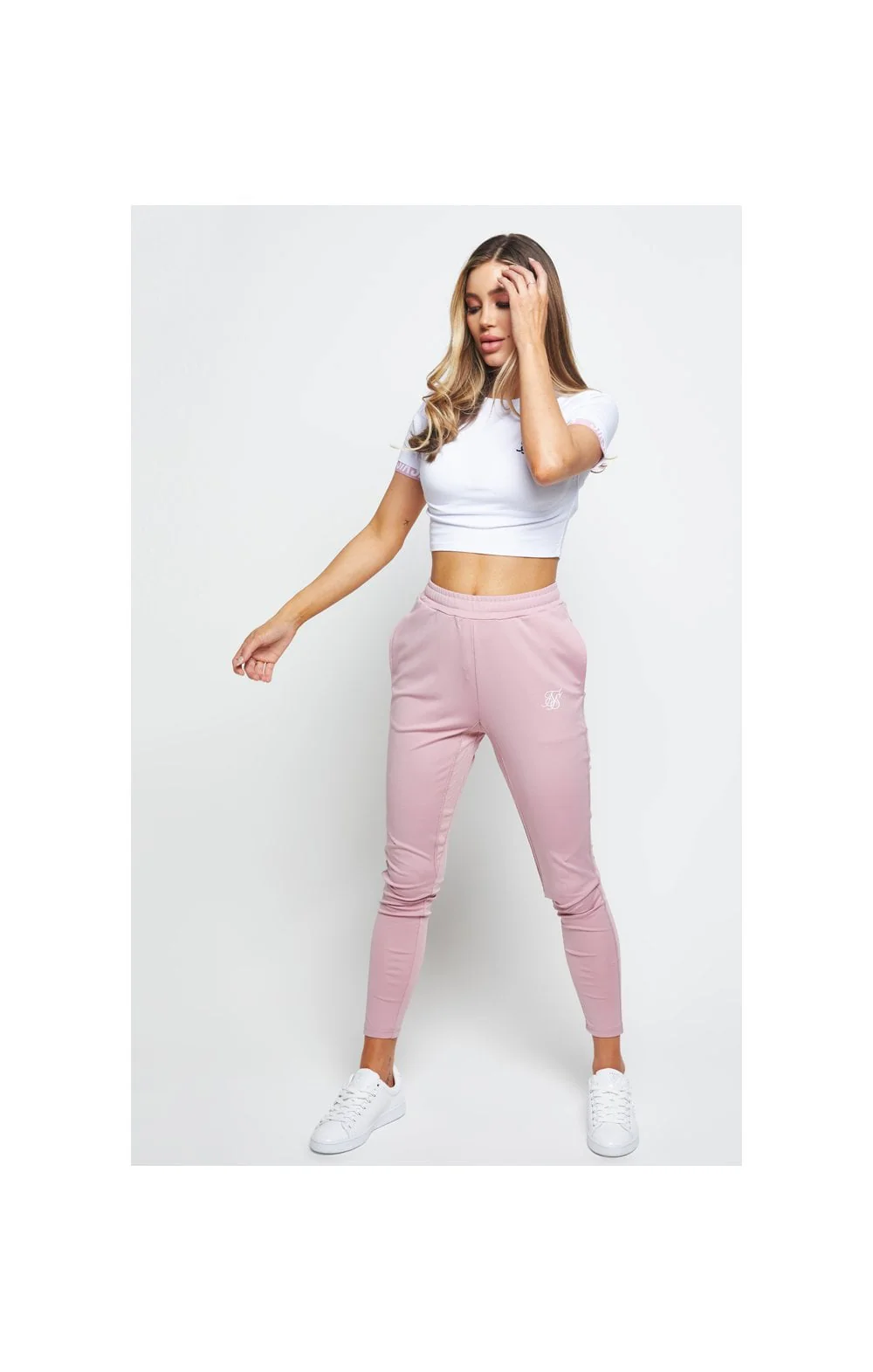 SikSilk Zephyr Track Pants - Pink - Image 8
