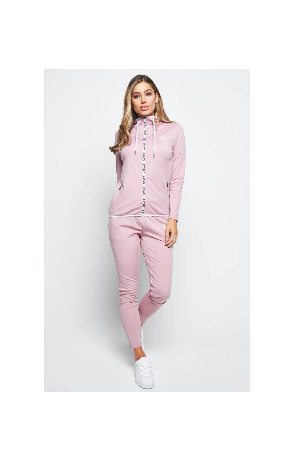 SikSilk Zephyr Track Top - Pink - Image 4