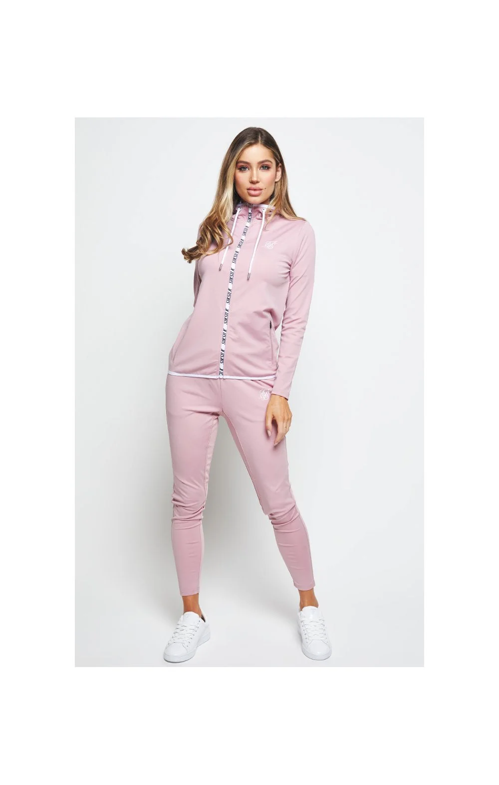 SikSilk Zephyr Track Top - Pink - Image 5