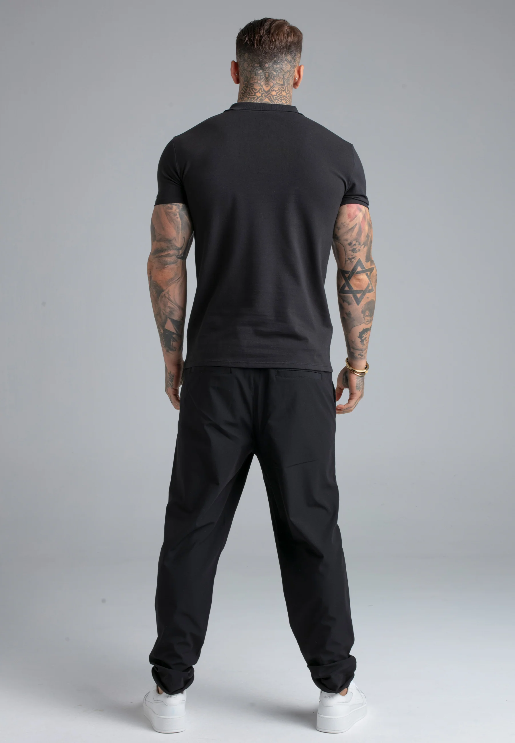 Black Zip Polo T-Shirt - Image 5