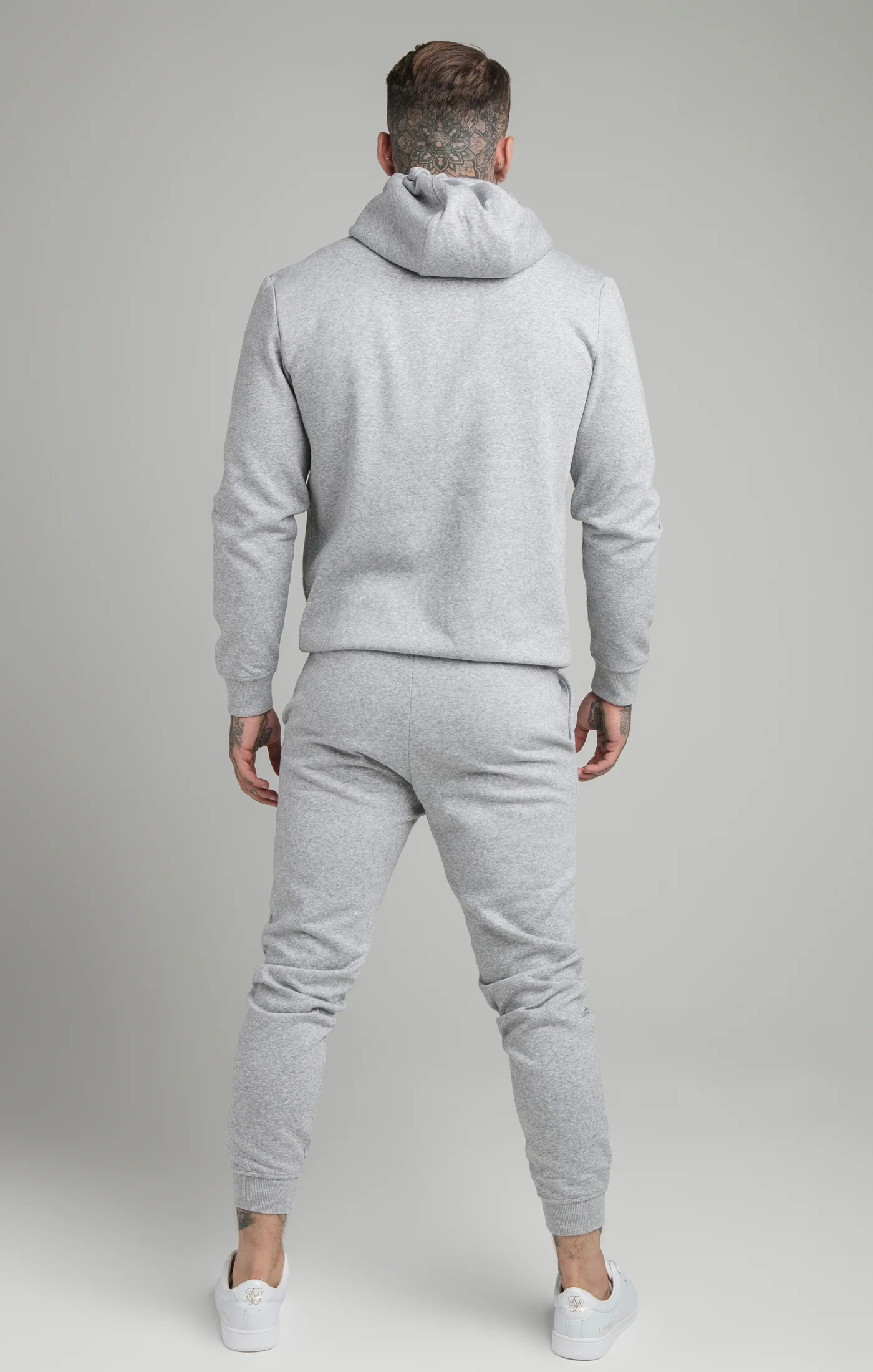 Grey Essential Zip Through Funnel Neck Hoodie - Image 5