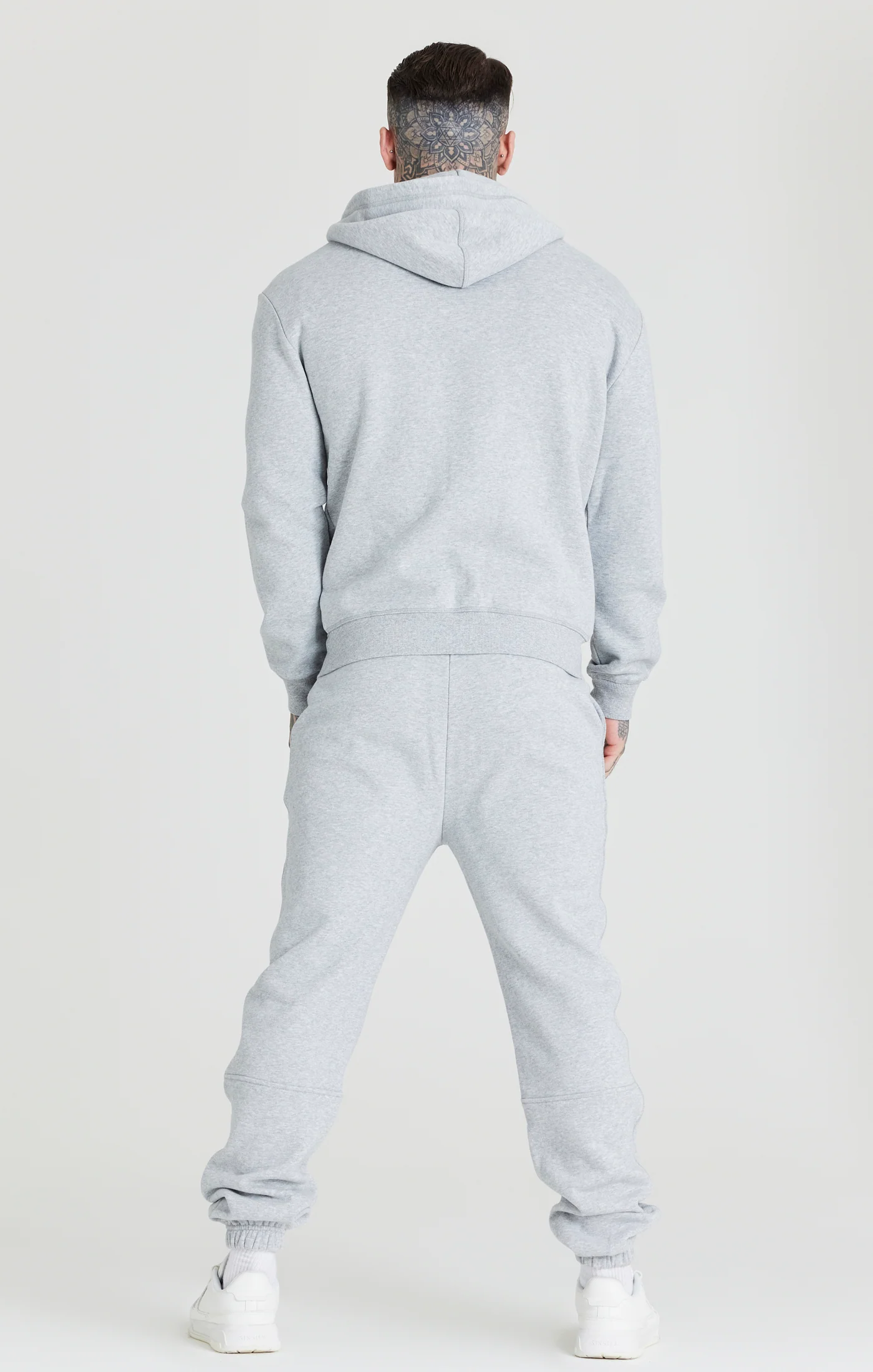 Grey Foundation Zip Through Hoodie - Image 5