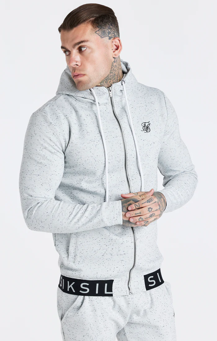 Grey Zip Through Hoodie