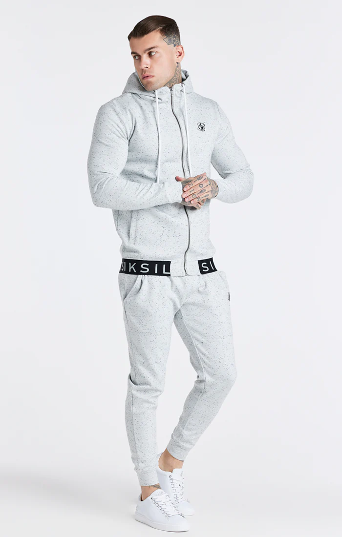 Grey Zip Through Hoodie - Image 4