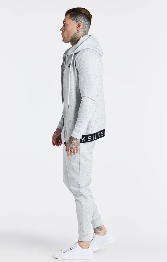 Grey Zip Through Hoodie - Image 5