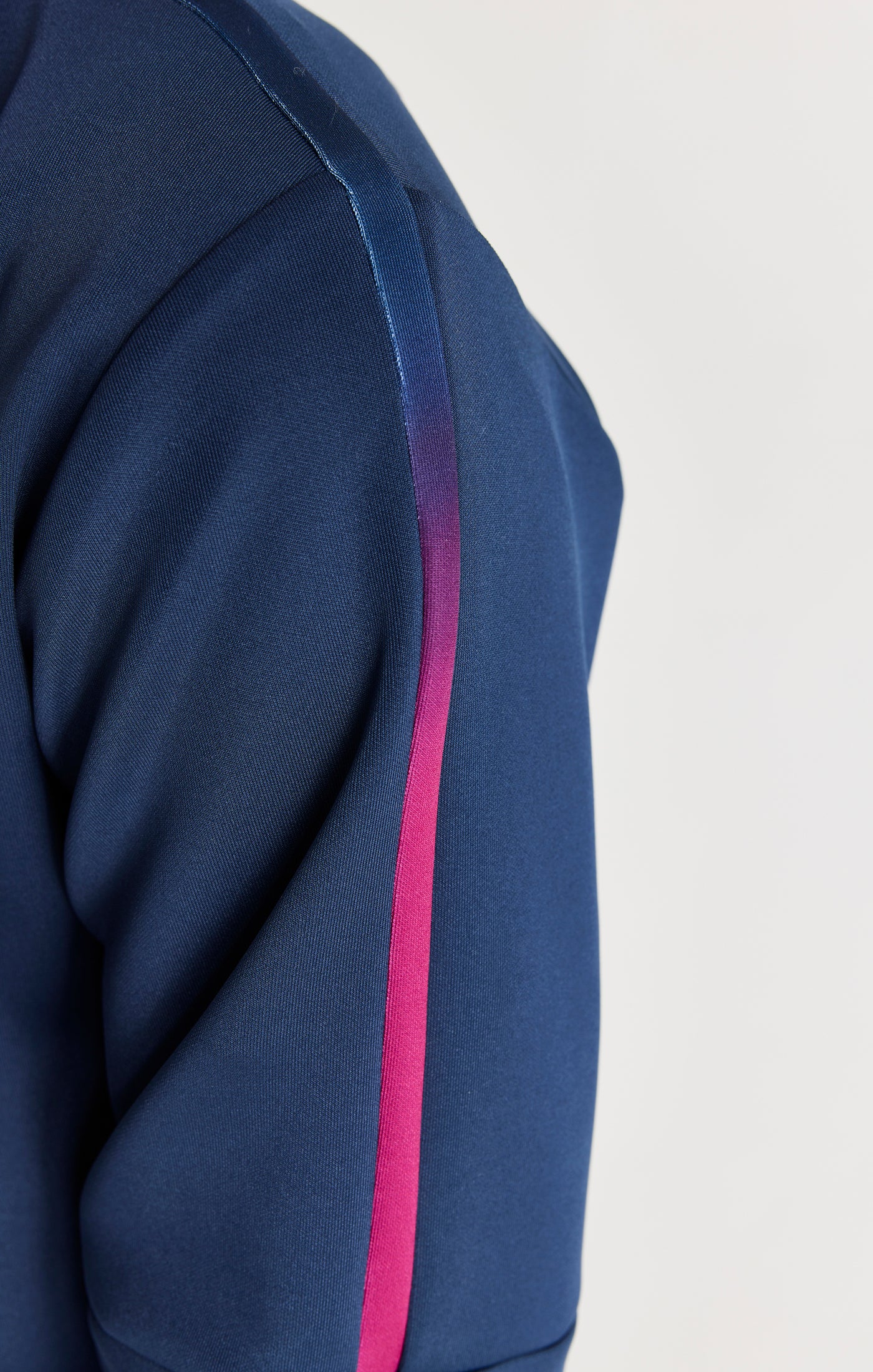 SikSilk Zonal Fade Track Top - Navy - Image 6