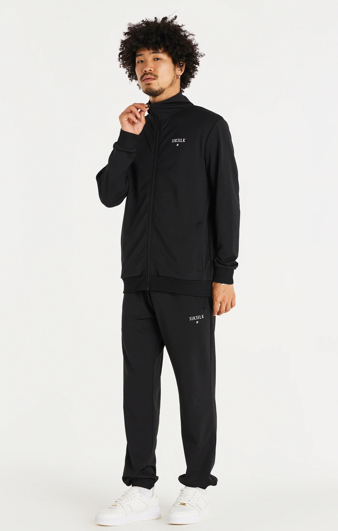 Black Loose Fit Small Cuff Trousers - Image 8