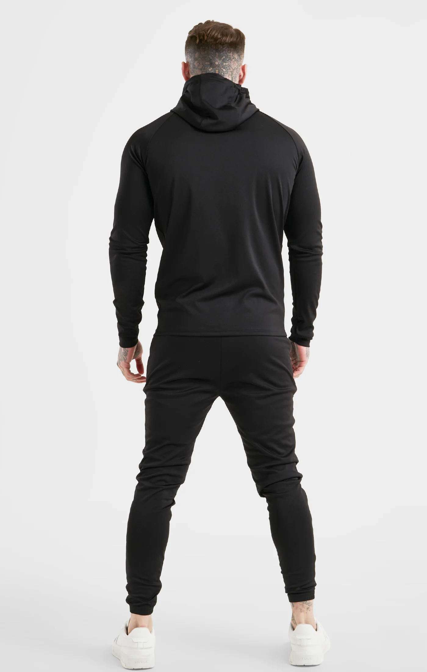 Black Sports Zip Through Hoodie - Image 5