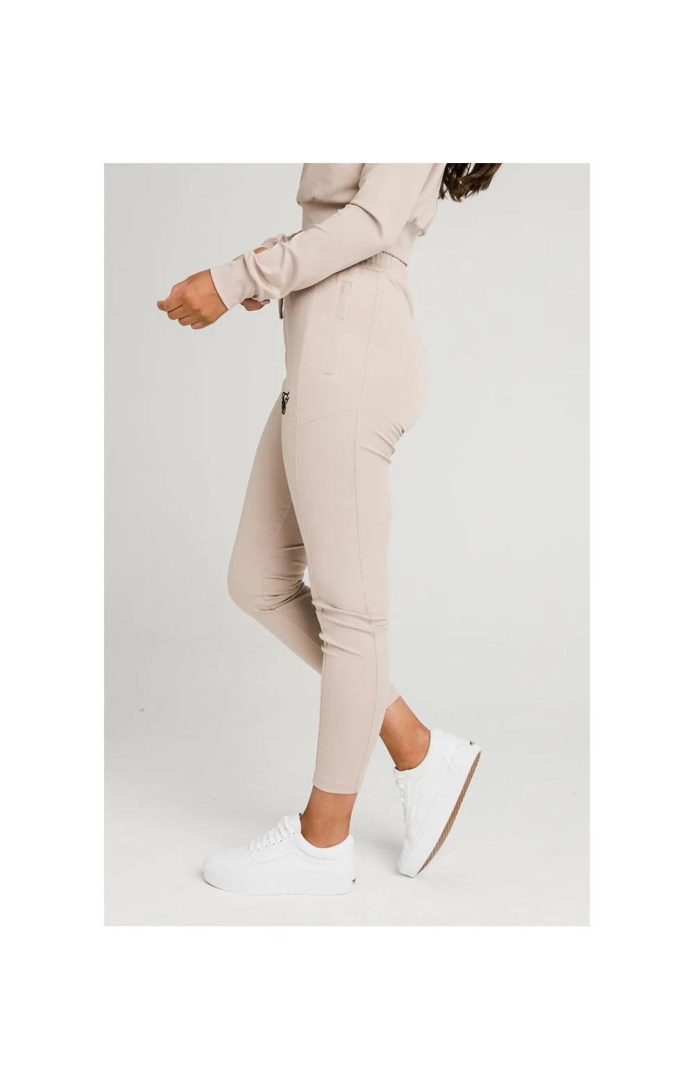 Beige Essential Track Pant - Image 3