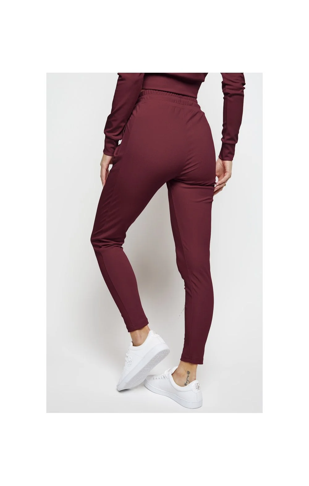 SikSilk Zonal Track Pants - Burgundy - Image 2