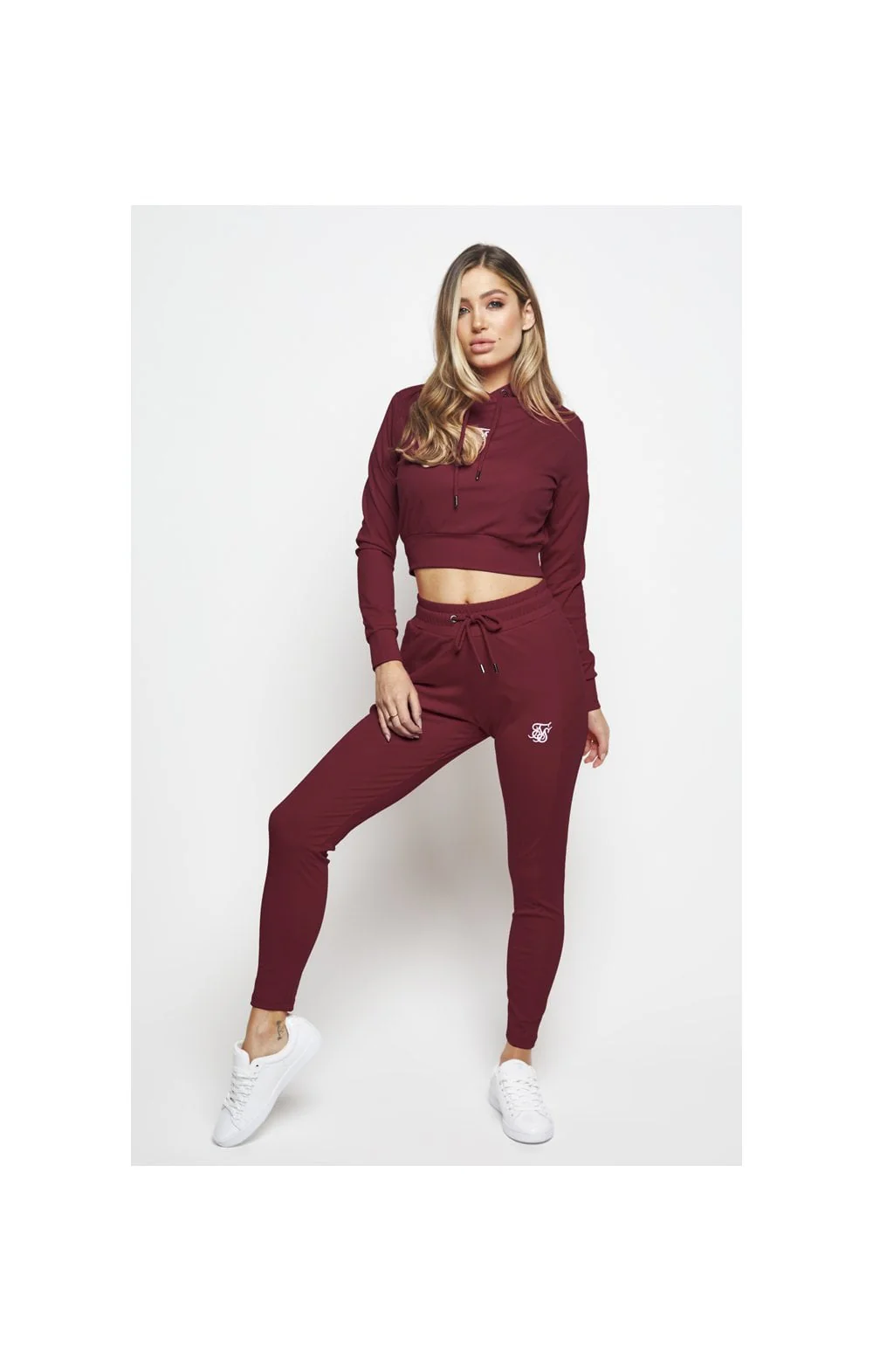 SikSilk Zonal Track Pants - Burgundy - Image 5