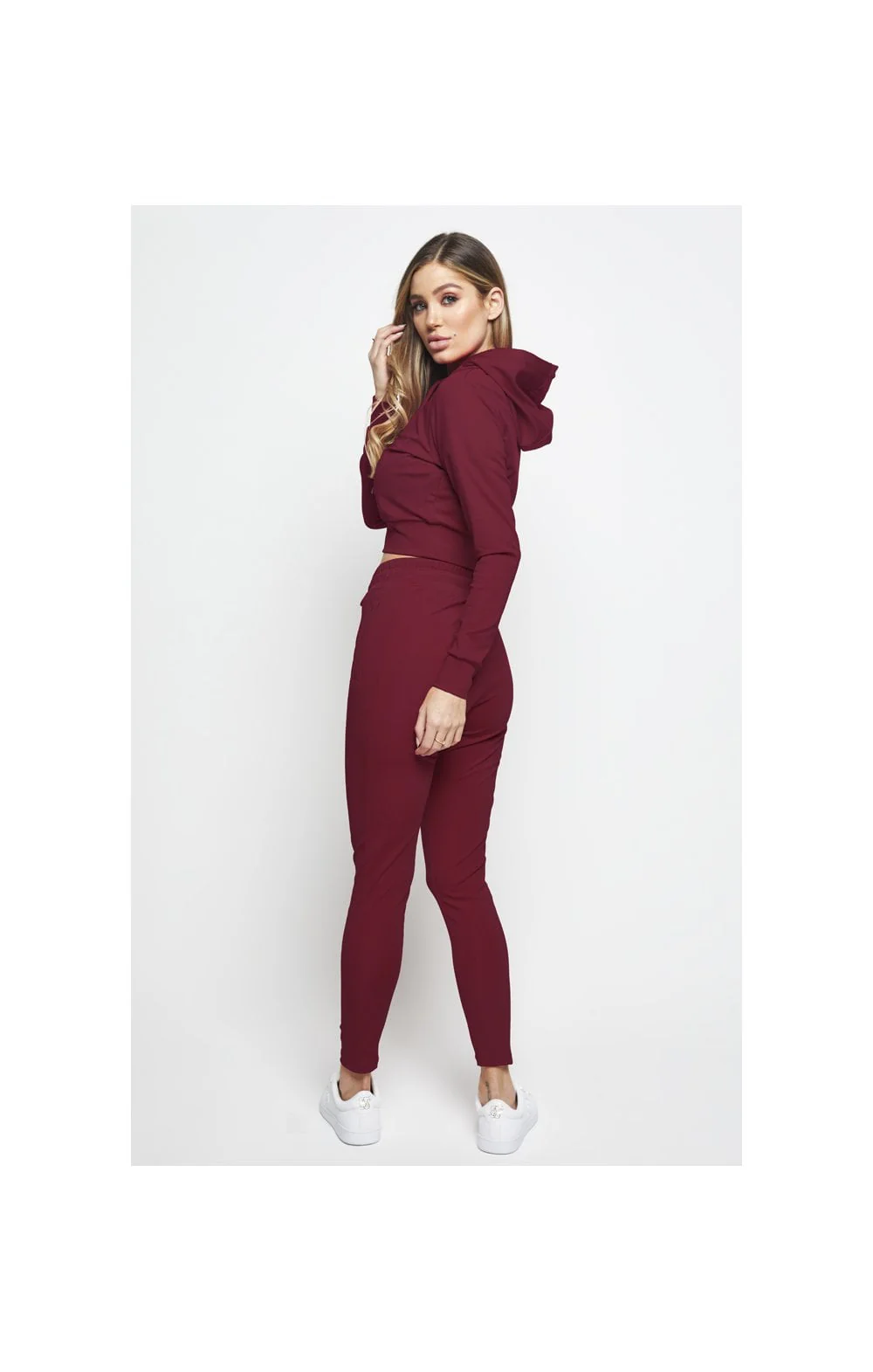 SikSilk Zonal Track Pants - Burgundy - Image 6