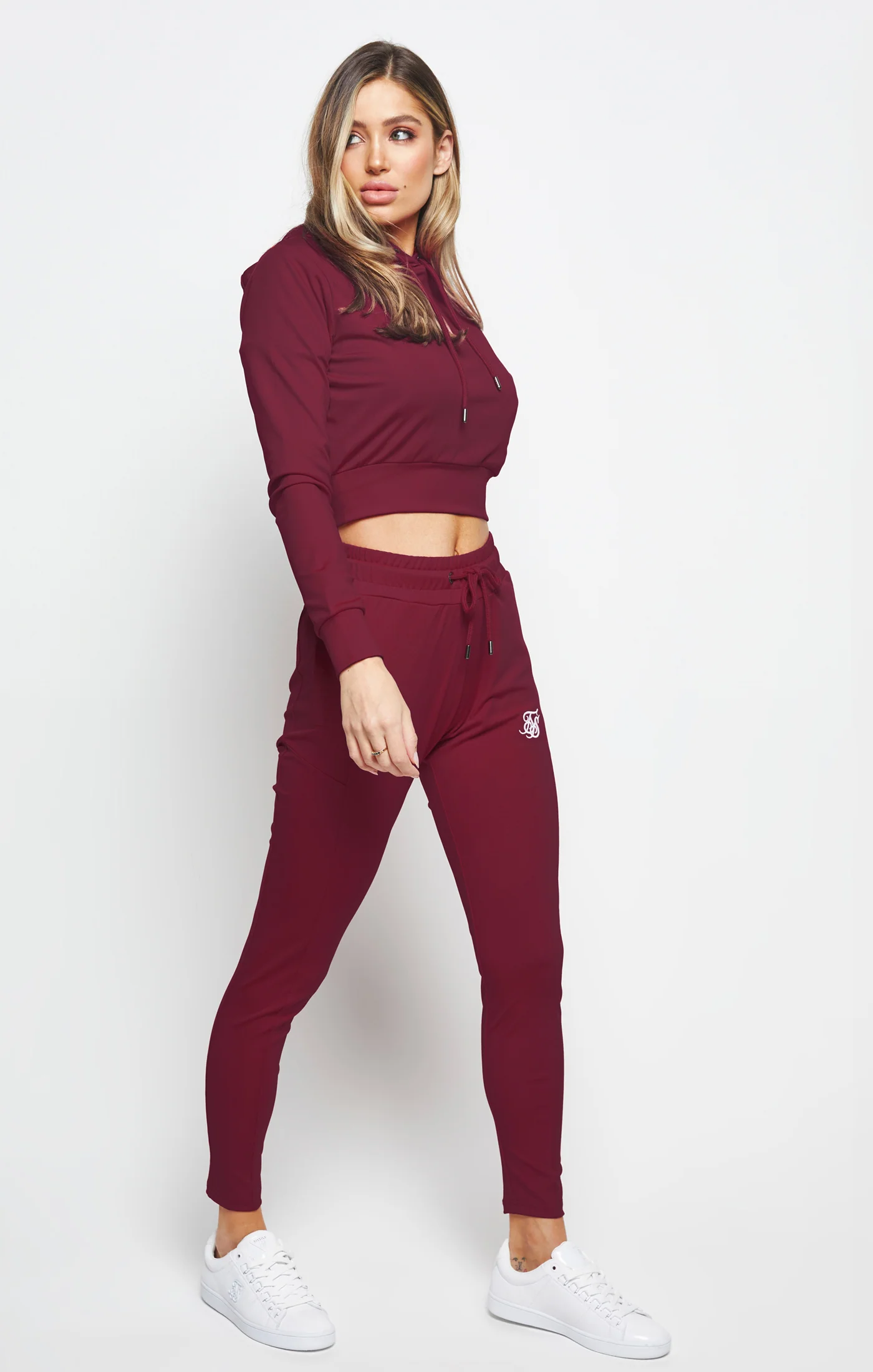 SikSilk Zonal Track Top - Burgundy - Image 3