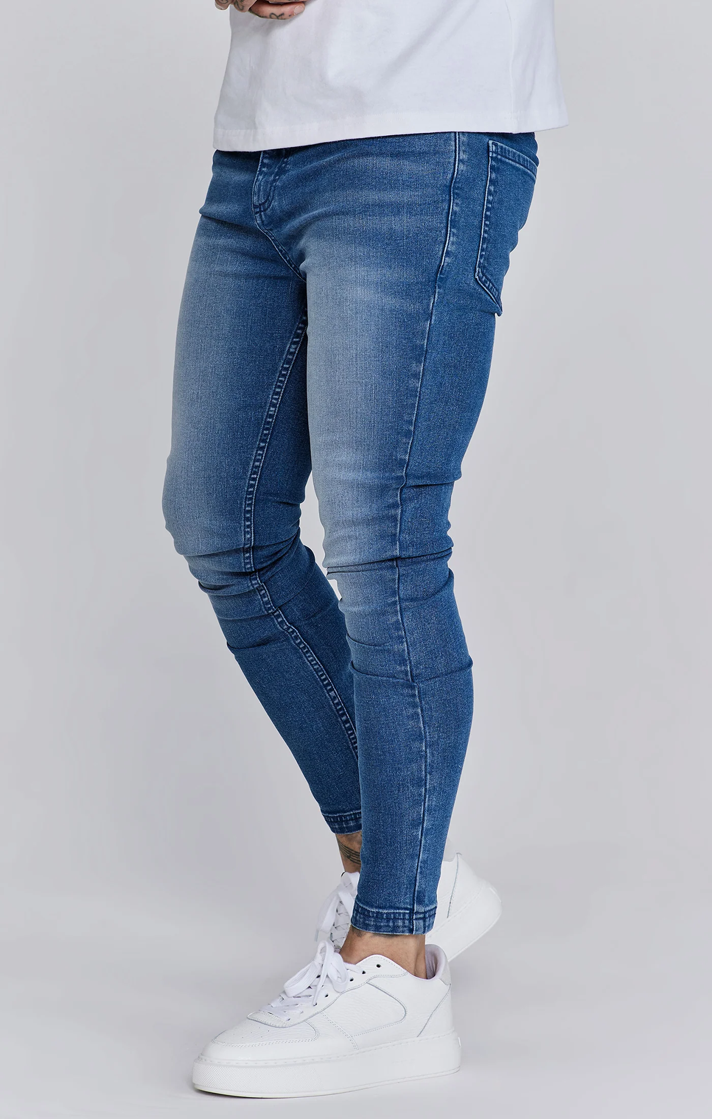 Skinny Jeans Washed Blue