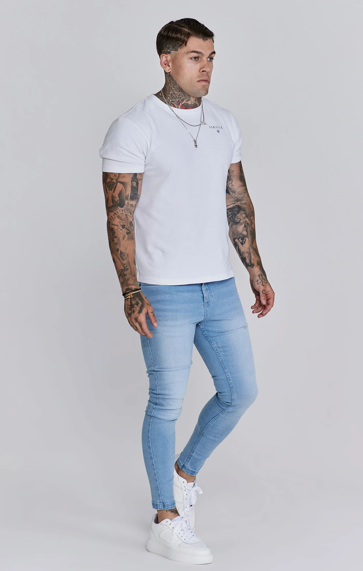 Skinny Jeans Washed Light Blue - Image 4
