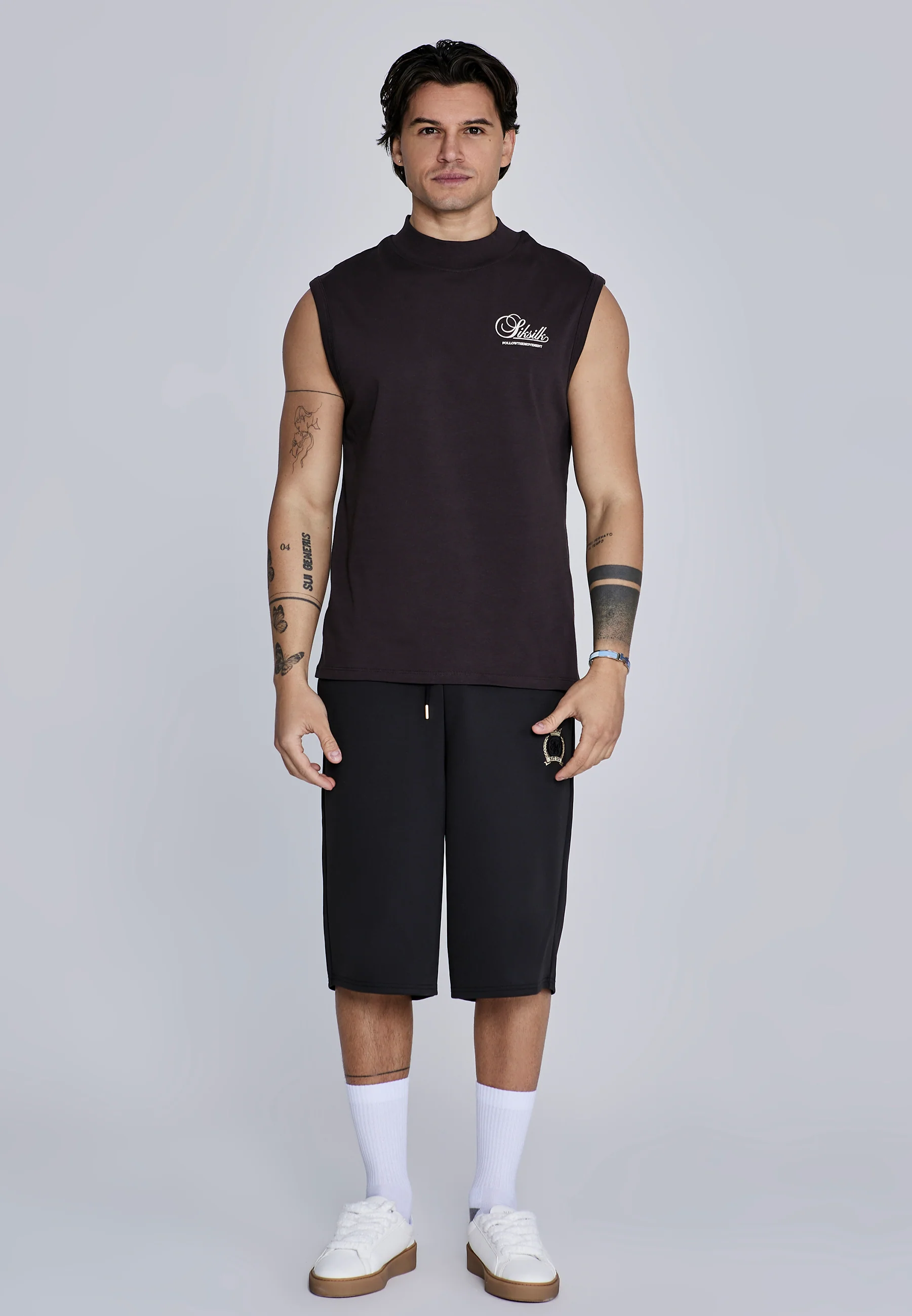 Brown Sleeveless T-Shirt - Image 3