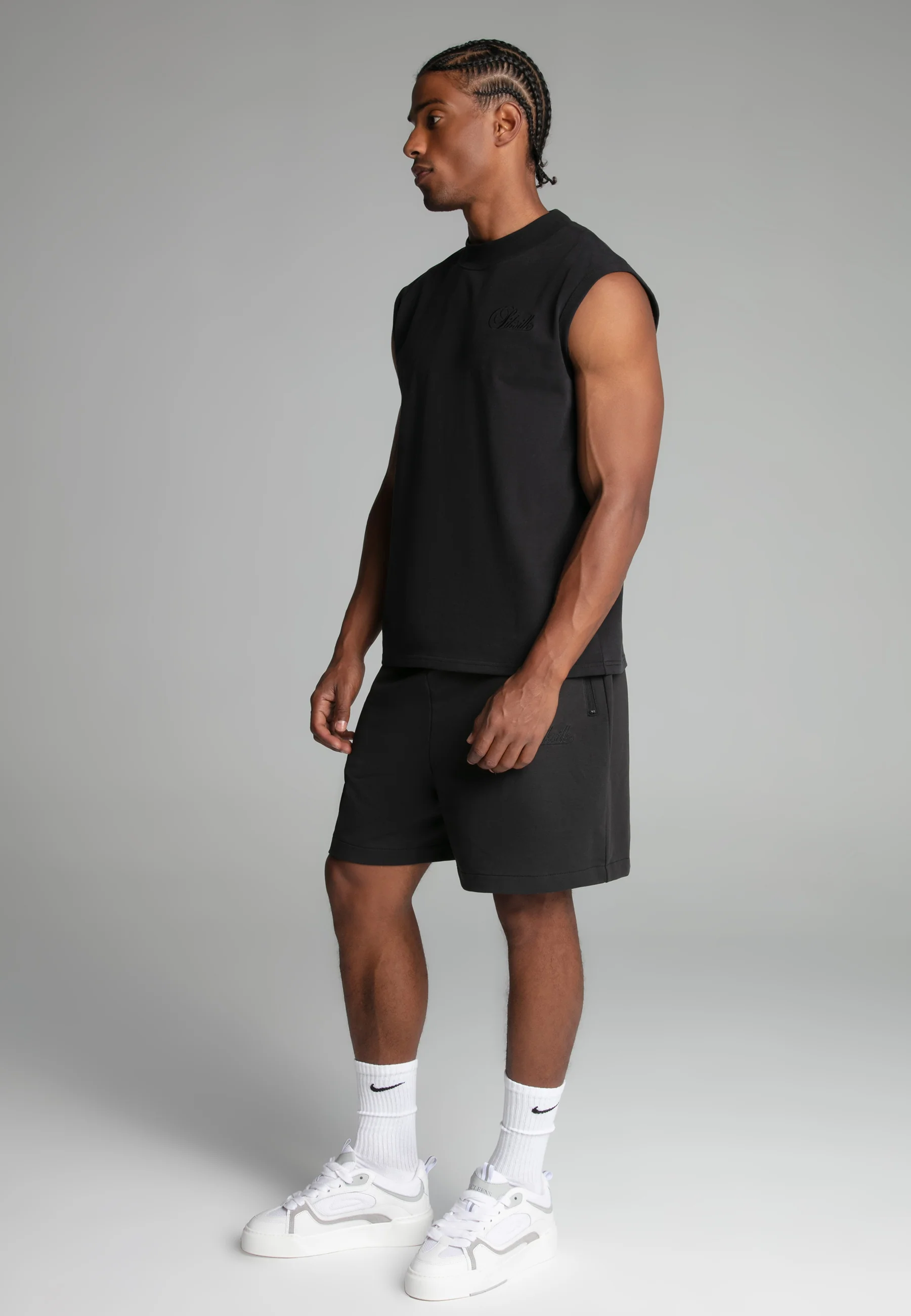 Black Sleeveless T-Shirt - Image 4