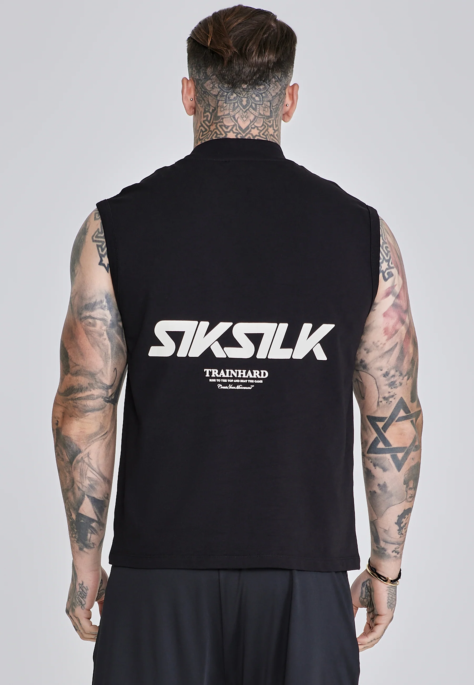Black Sleeveless T-Shirt
