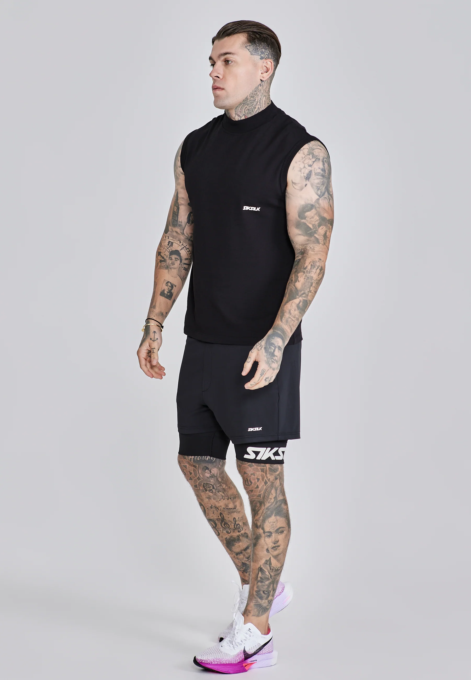 Black Sleeveless T-Shirt - Image 4