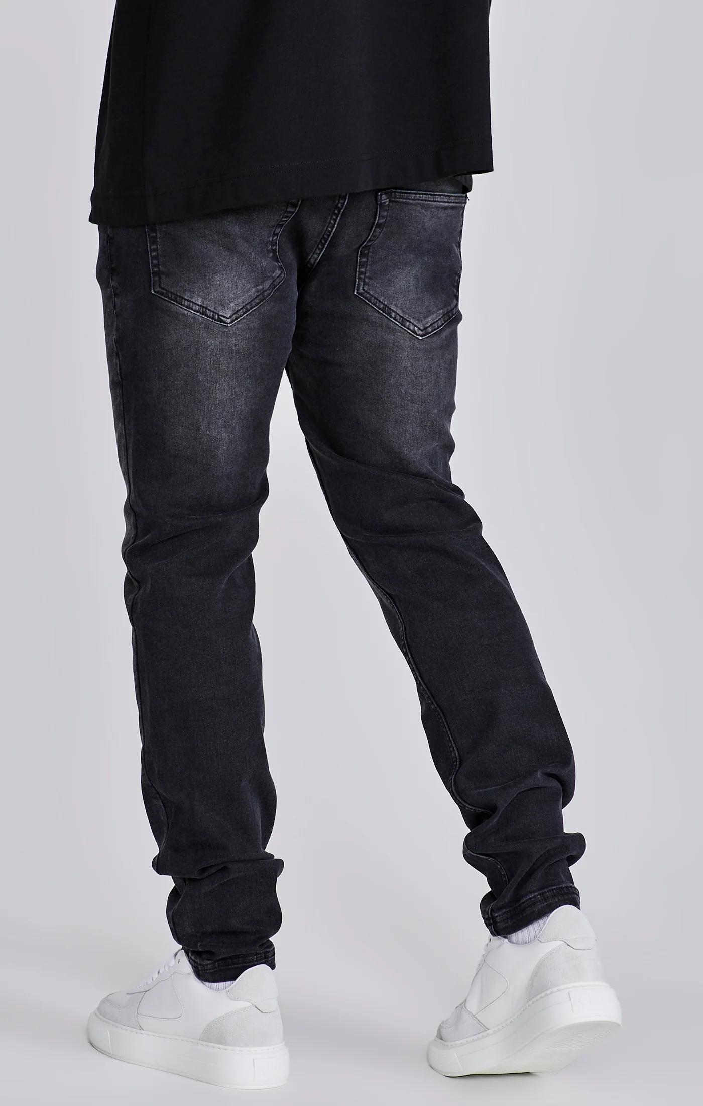 Slim Fit Jeans Washed Black - Image 3