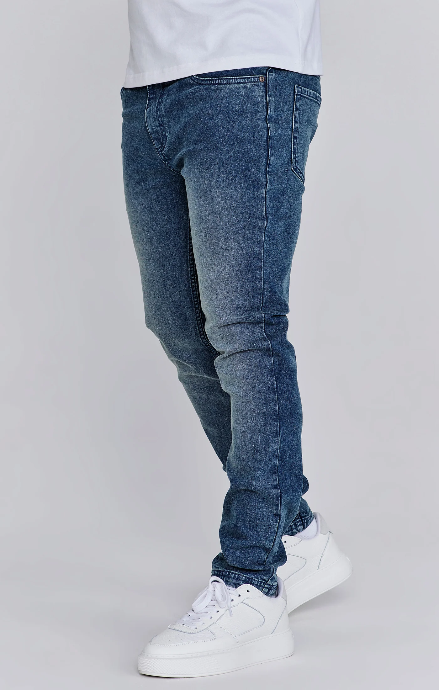 Slim Fit Jeans Washed Vintage Blue