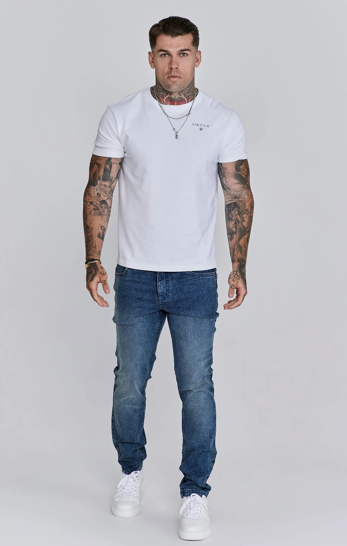 Slim Fit Jeans Washed Vintage Blue - Image 2