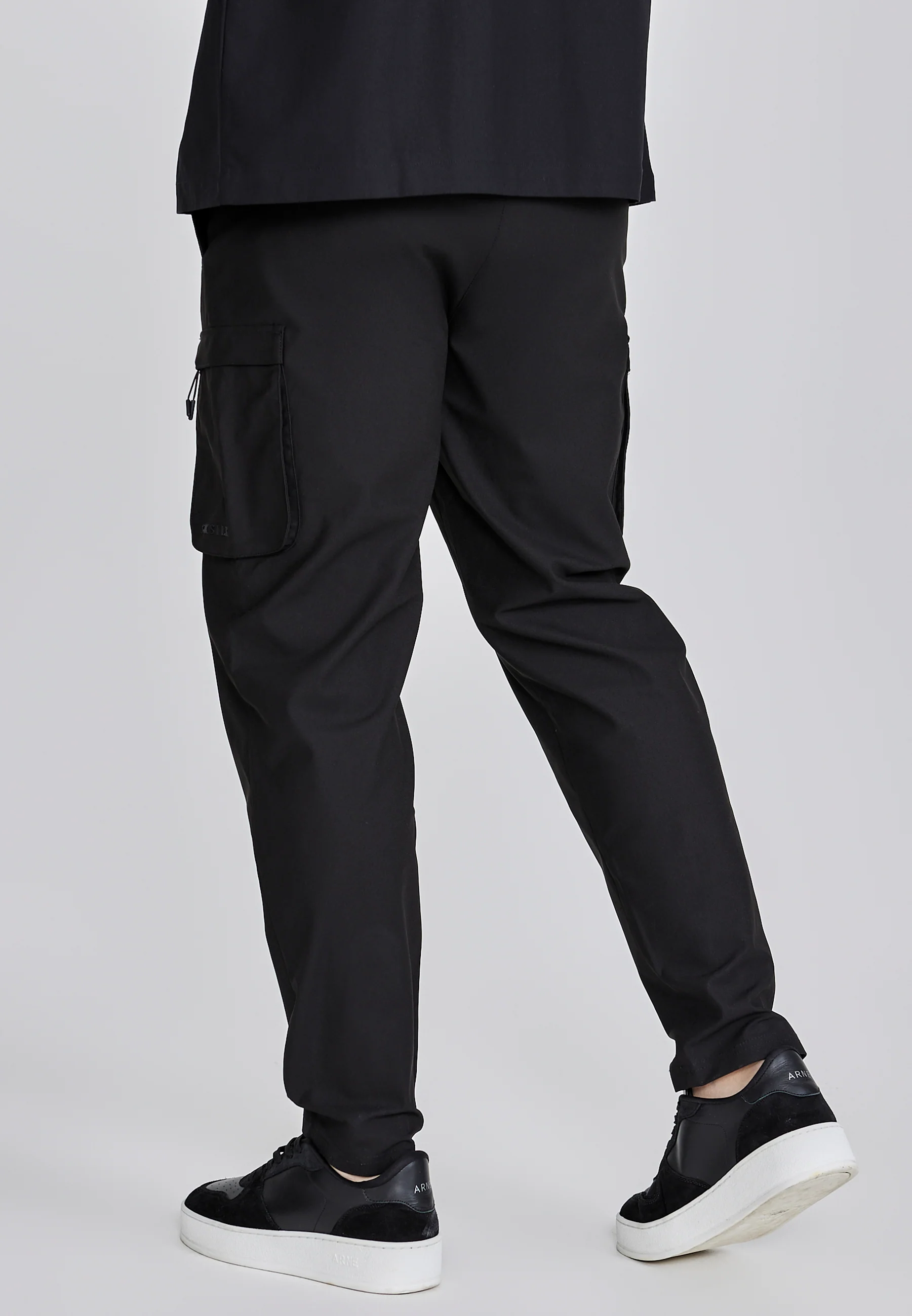 Black Smart Cargo Pants - Image 3