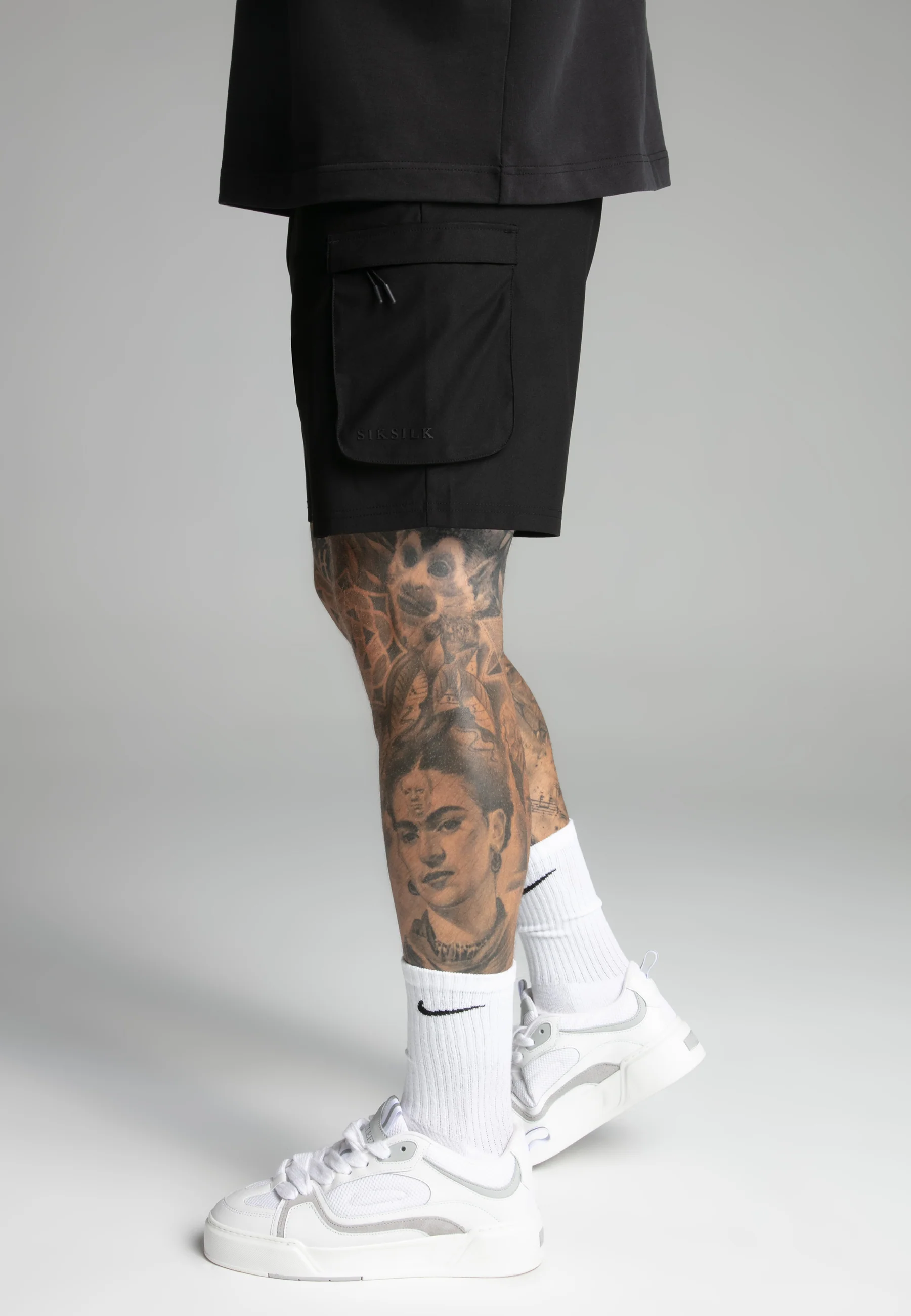 Black Smart Cargo Shorts - Image 3