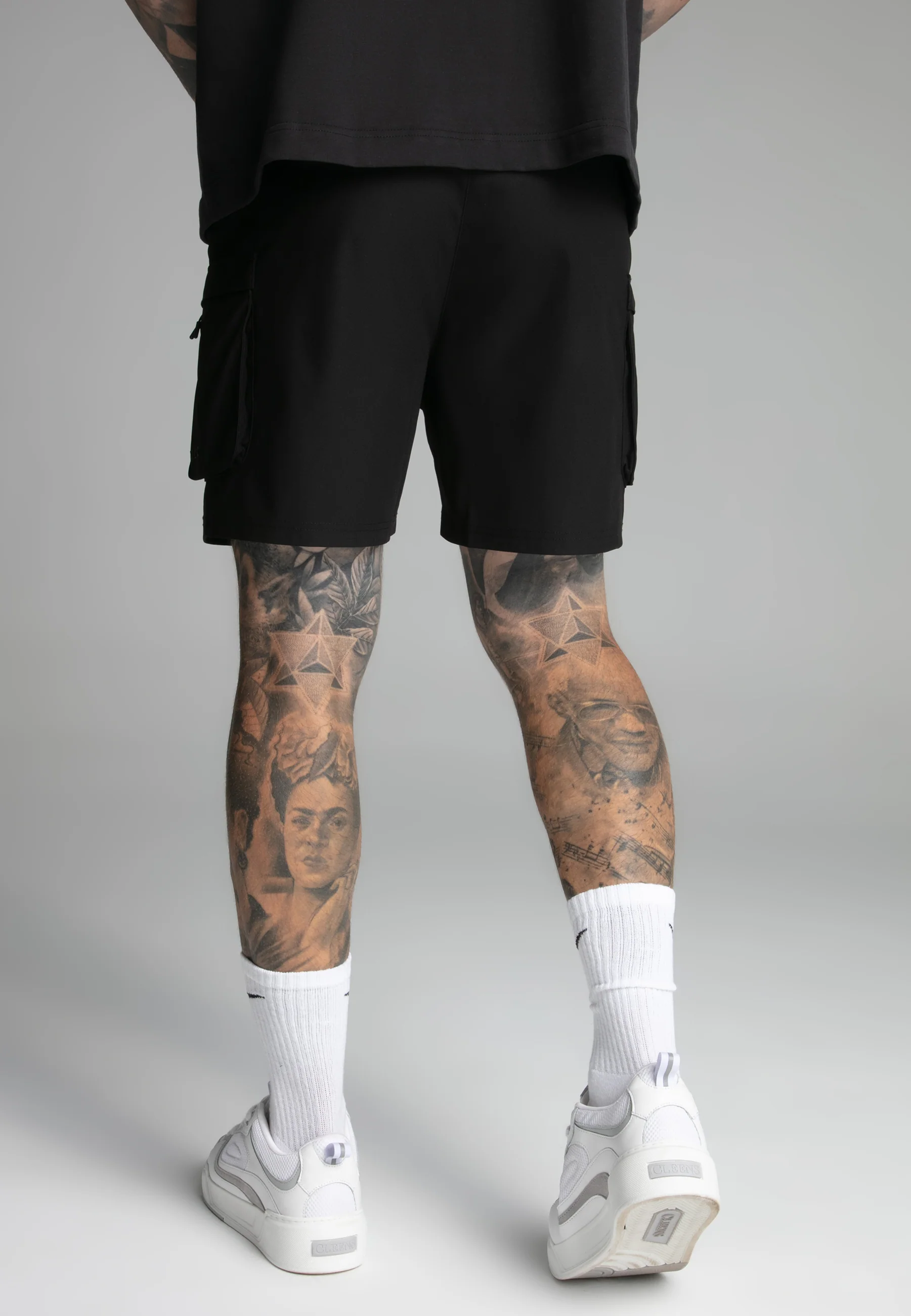 Black Smart Cargo Shorts - Image 4