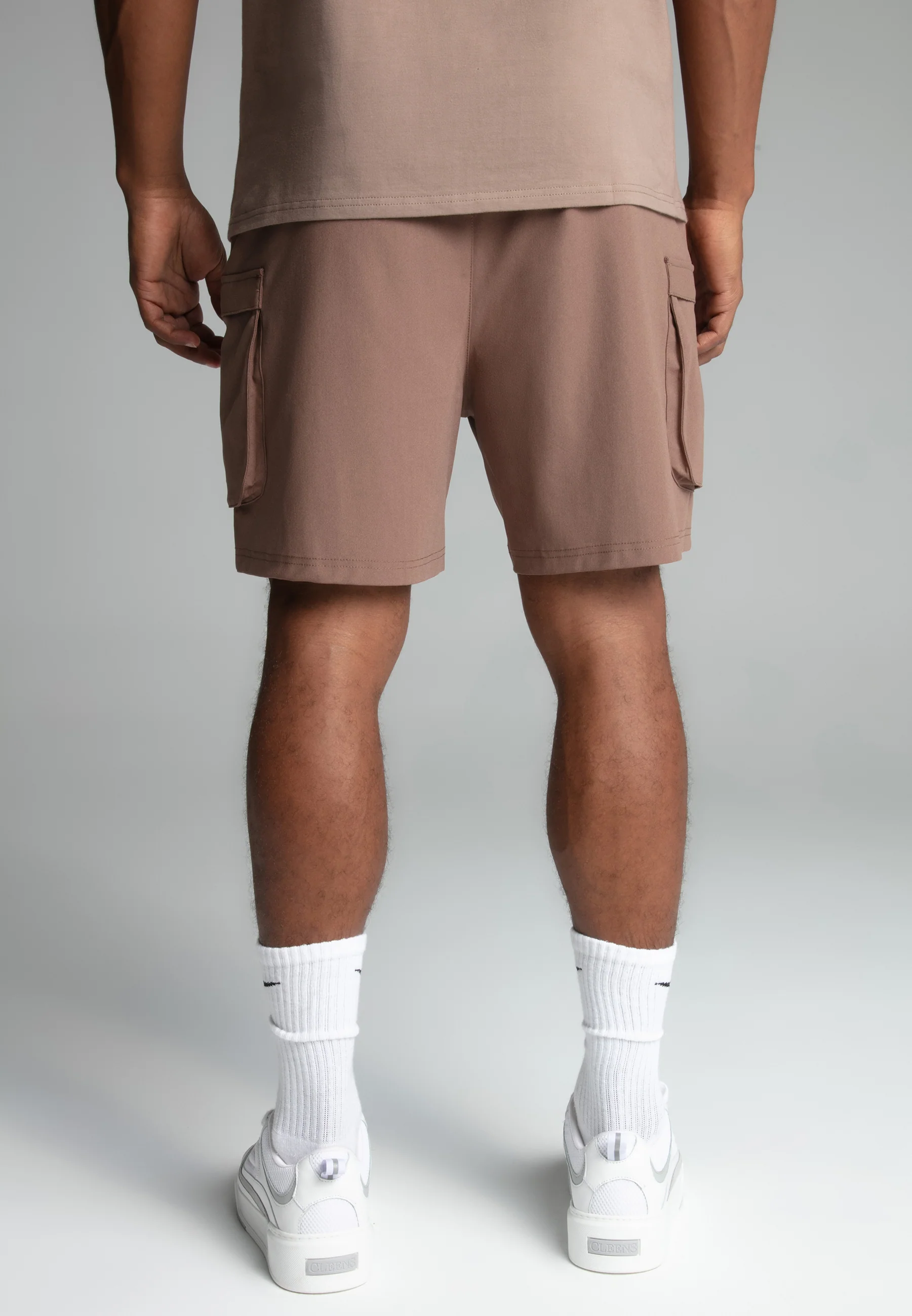 Brown Smart Cargo Shorts - Image 4