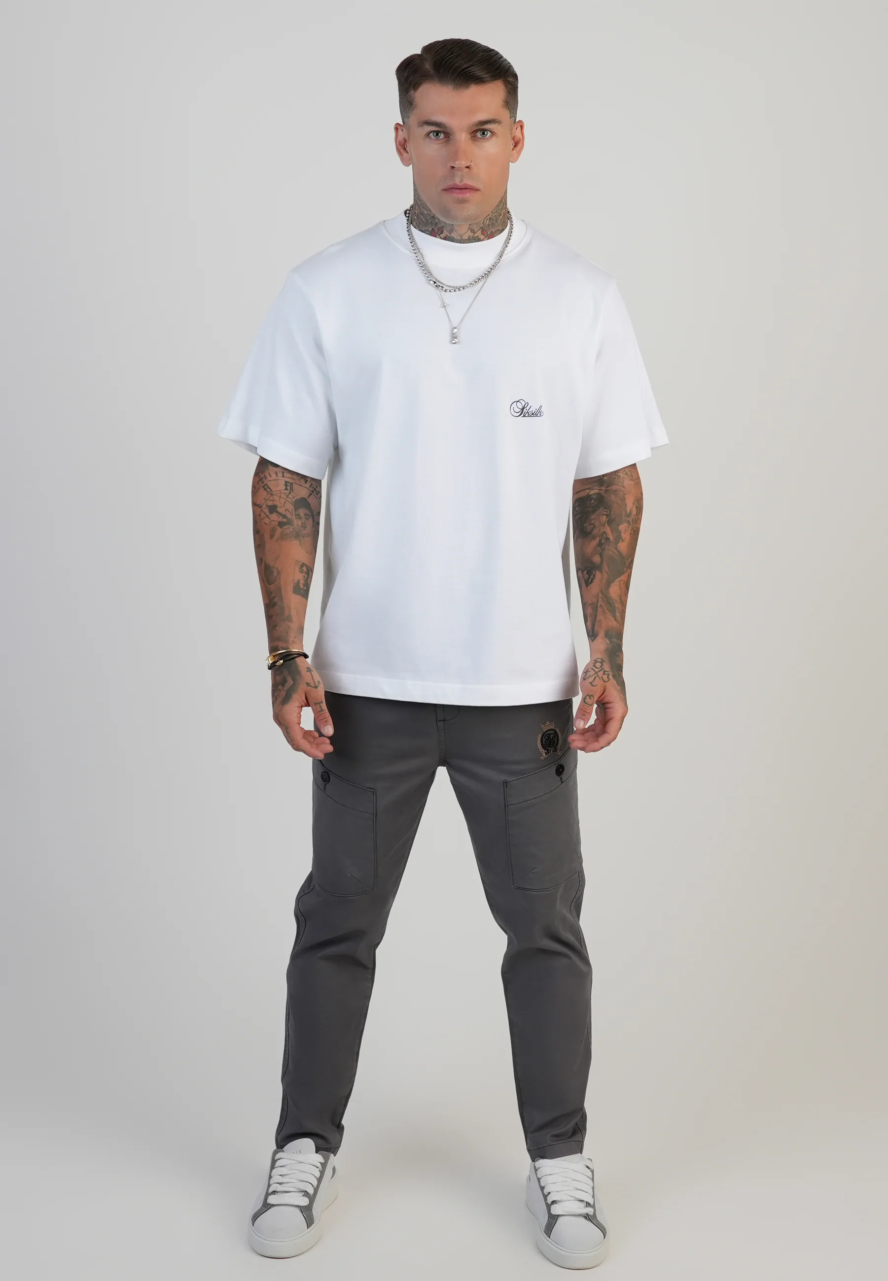 Grey Smart Cargos - Image 4