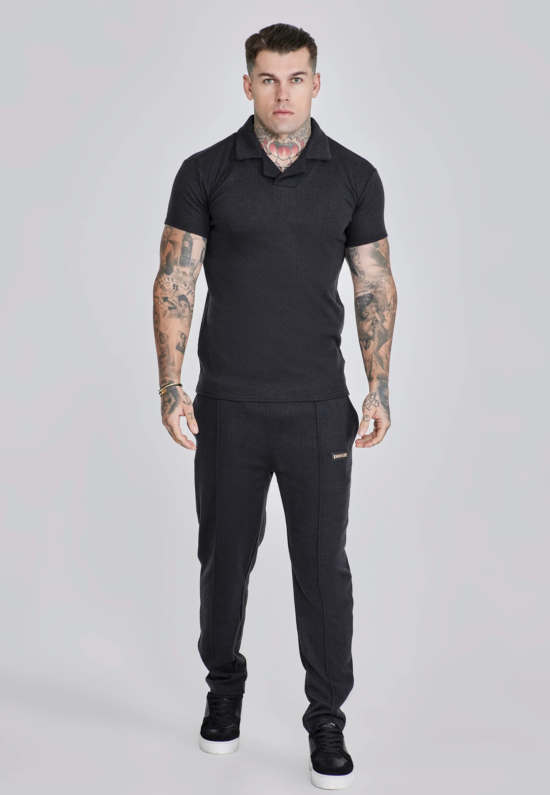 Black Smart Polo T-Shirt - Image 3