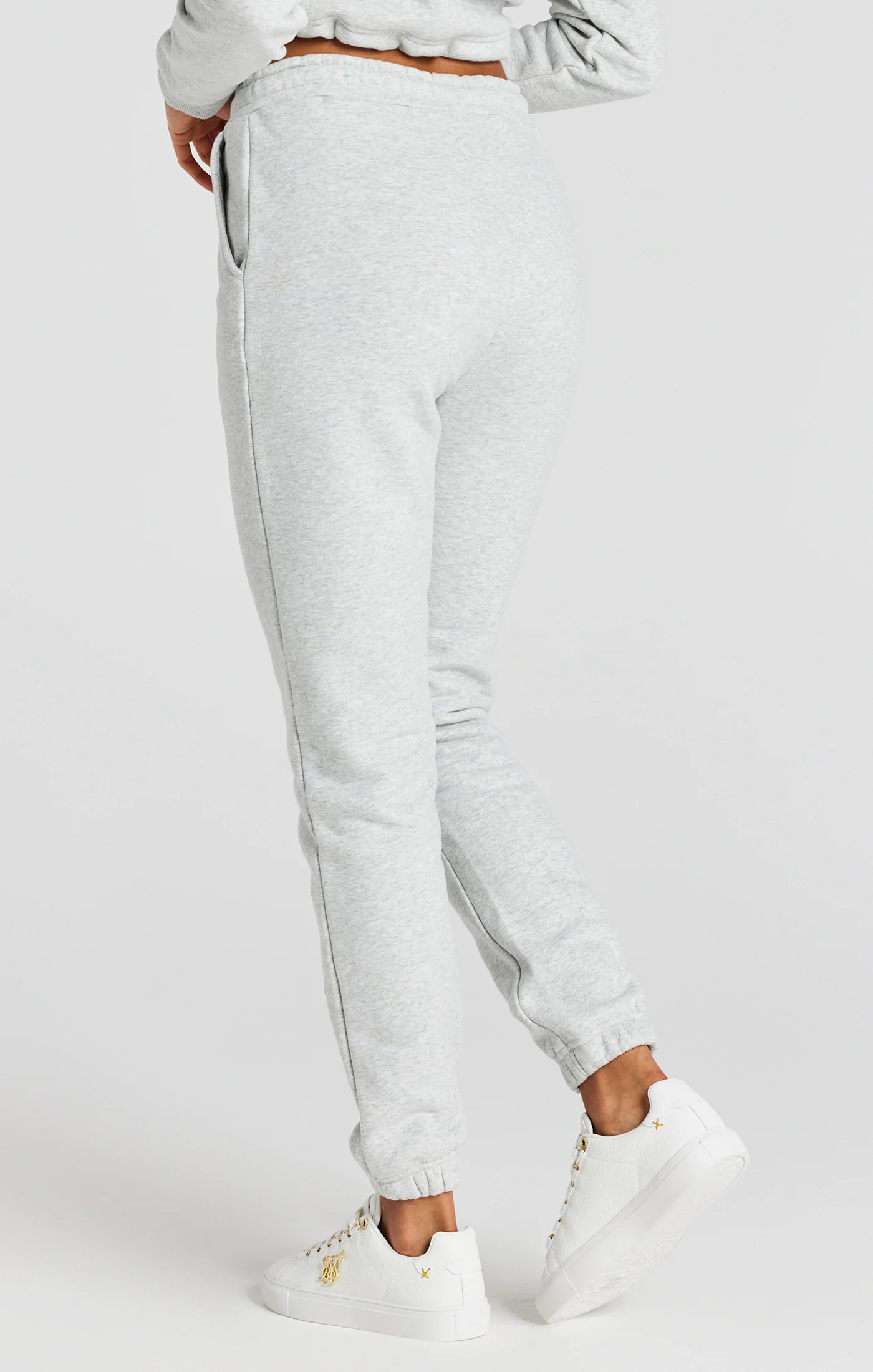 Grey Marl Signature Joggers - Image 3