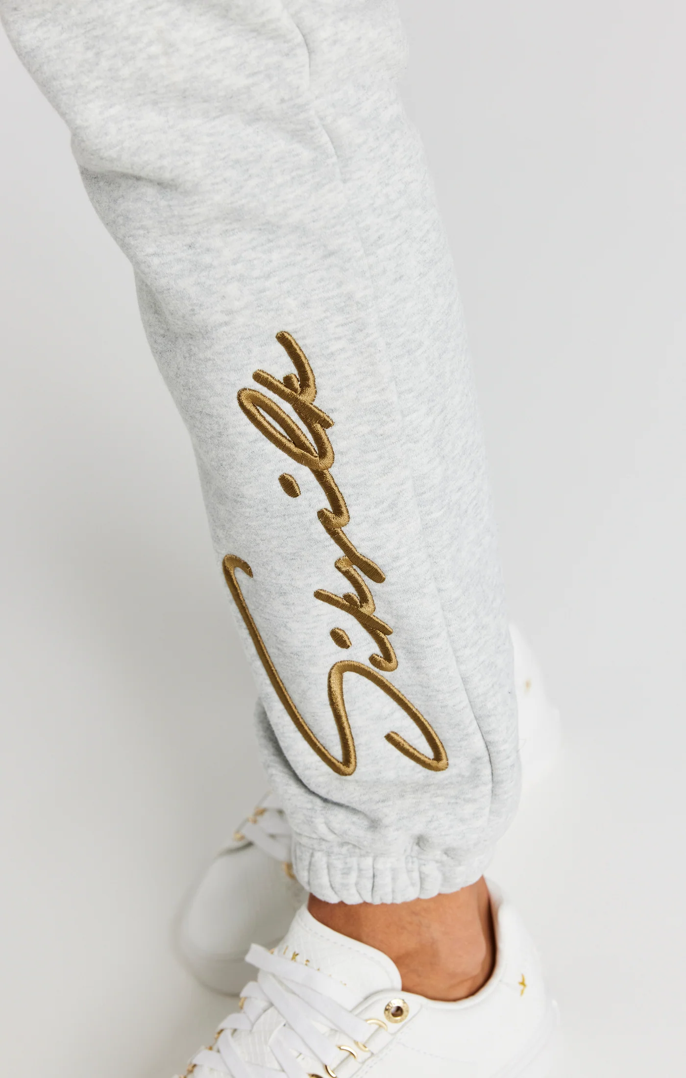 Grey Marl Signature Joggers - Image 5