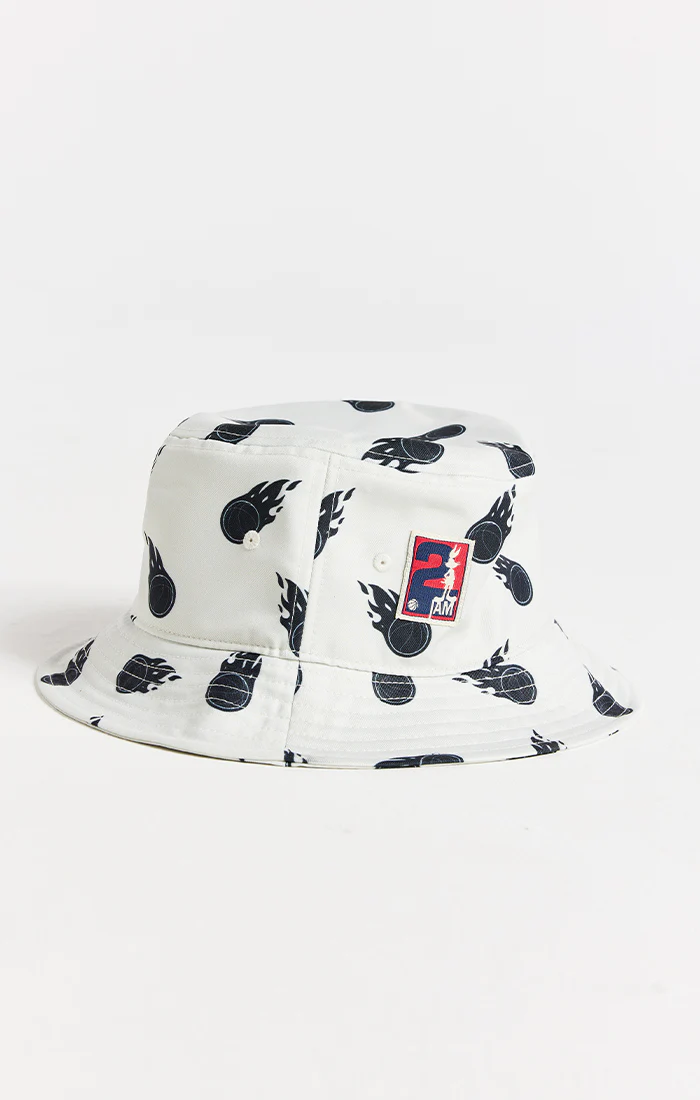 Ecru Space Jam x SikSilk Aop Bucket Hat