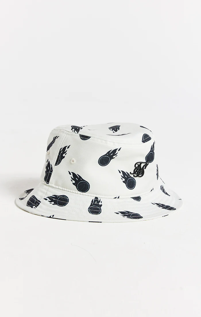 Ecru Space Jam x SikSilk Aop Bucket Hat - Image 3