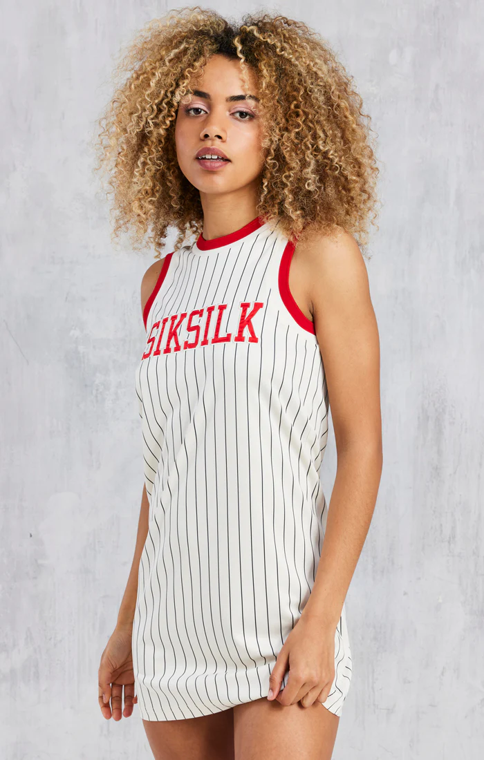 Space Jam X SikSilk Basketball Dress - Ecru - Image 4