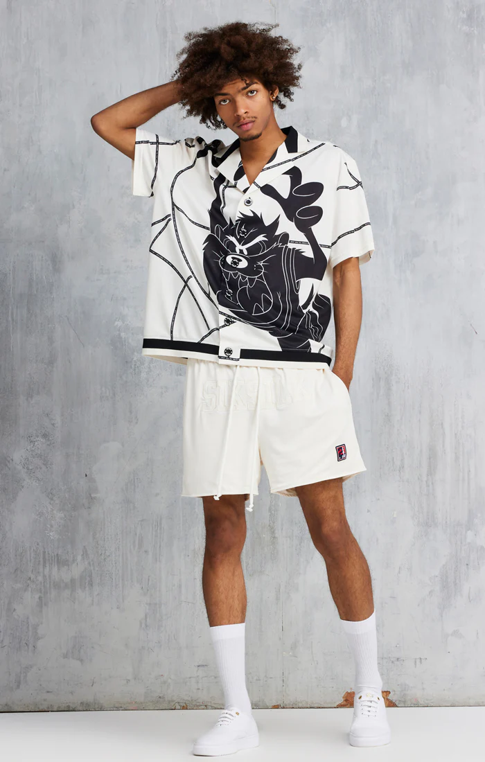 Ecru Space Jam x SikSilk Basketball Shirt - Image 2