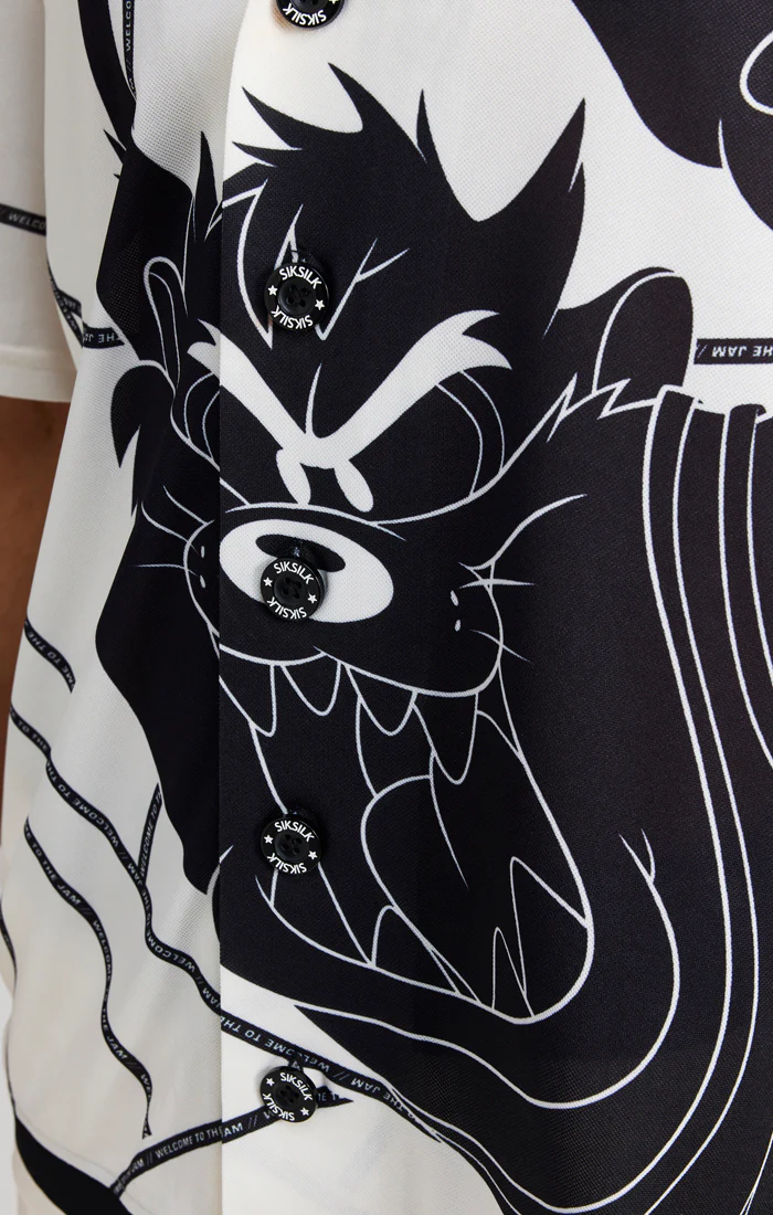 Ecru Space Jam x SikSilk Basketball Shirt - Image 5