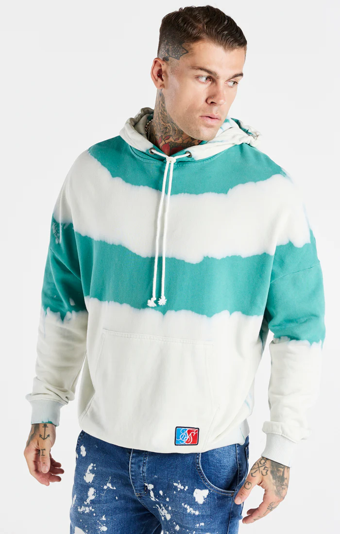 Teal Space Jam x SikSilk Marble Wash Oversized Hoodie
