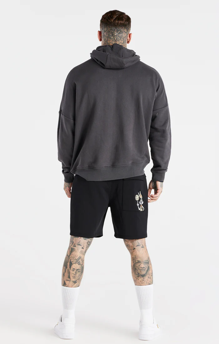 Grey Space Jam x SikSilk Oversized Hoodie - Image 5
