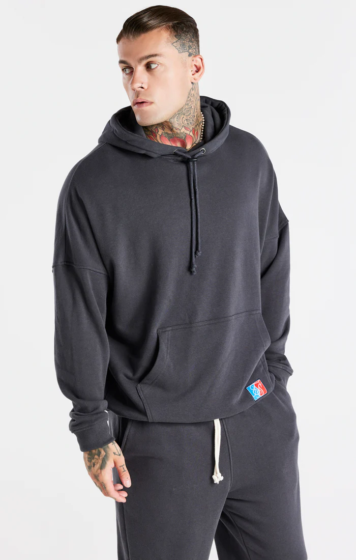 Grey Space Jam x SikSilk Oversized Hoodie - Image 2