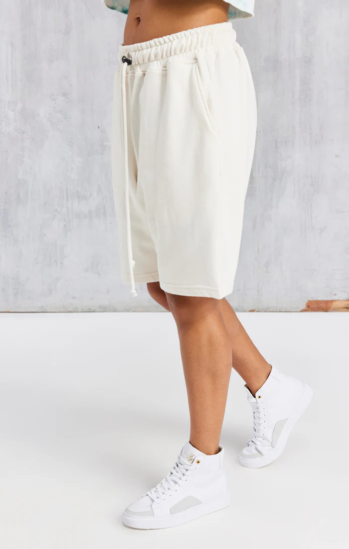 Ecru Space Jam x SikSilk Relaxed Fit Short - Image 2