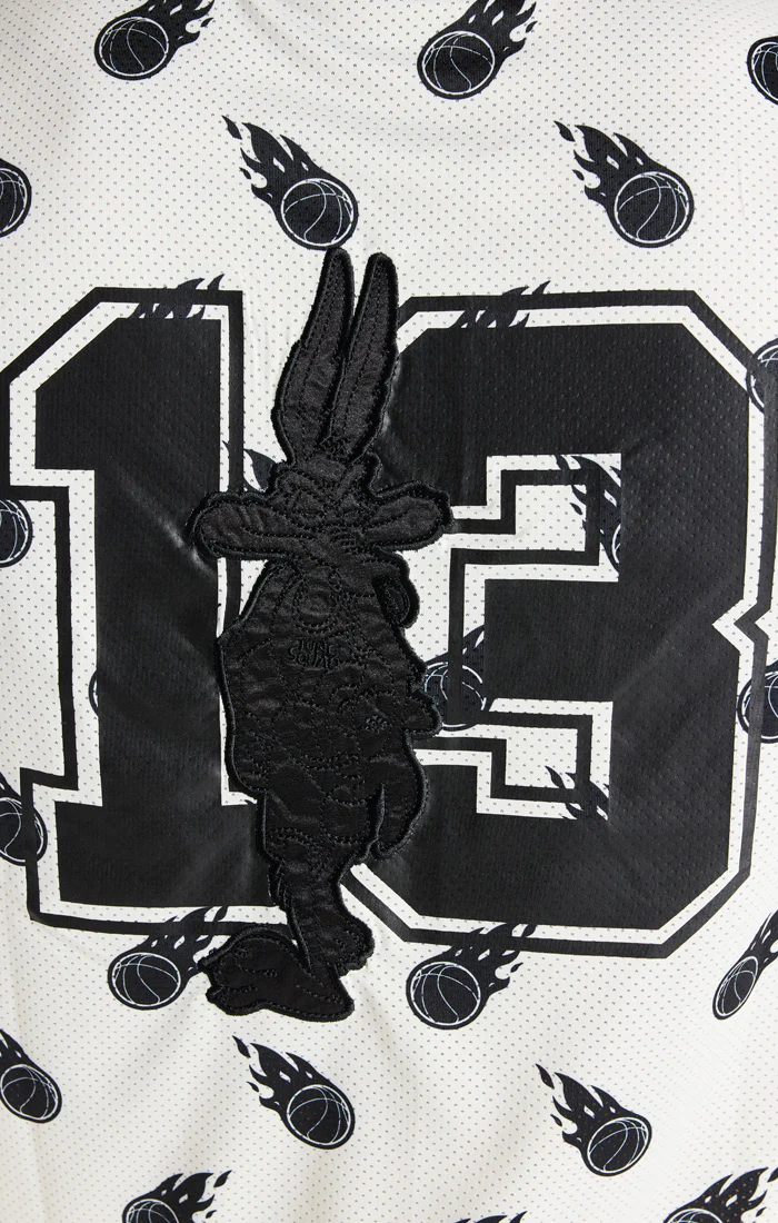 Ecru Space Jam x SikSilk Basketball Vest - Image 6