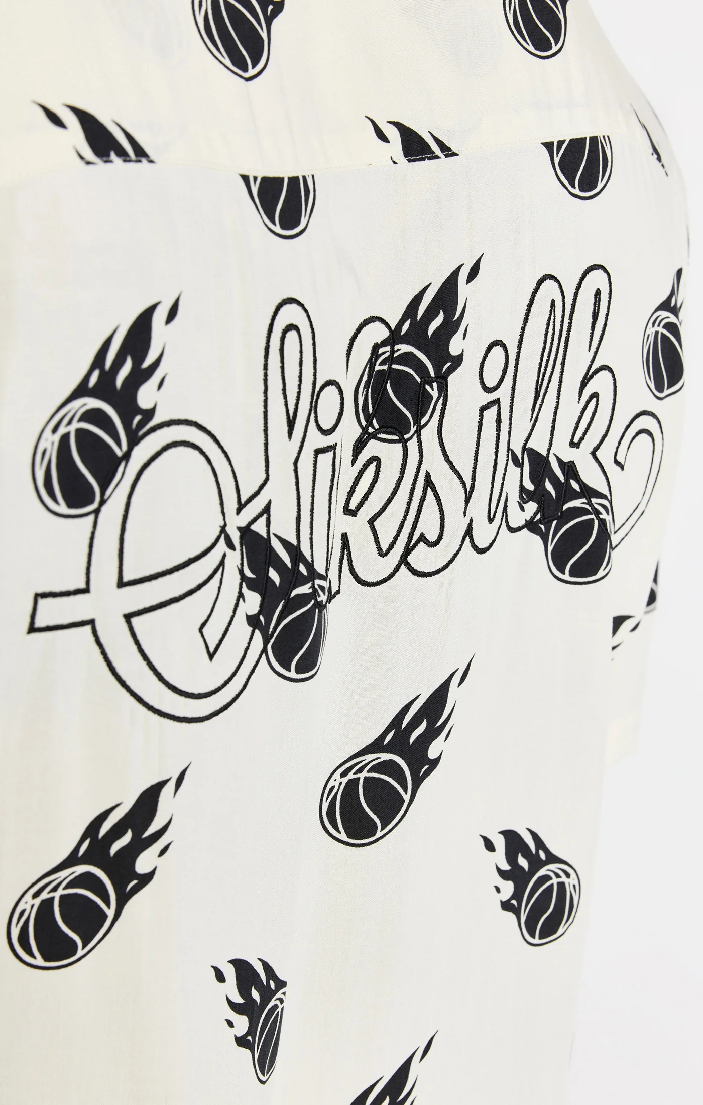 Space Jam x SikSilk Ecru Print Oversized Shirt - Image 3