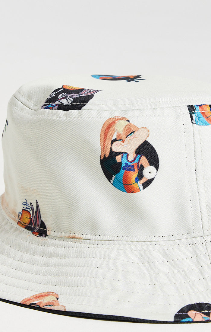 Ecru Space Jam x SikSilk Reversible Bucket Hat - Image 5